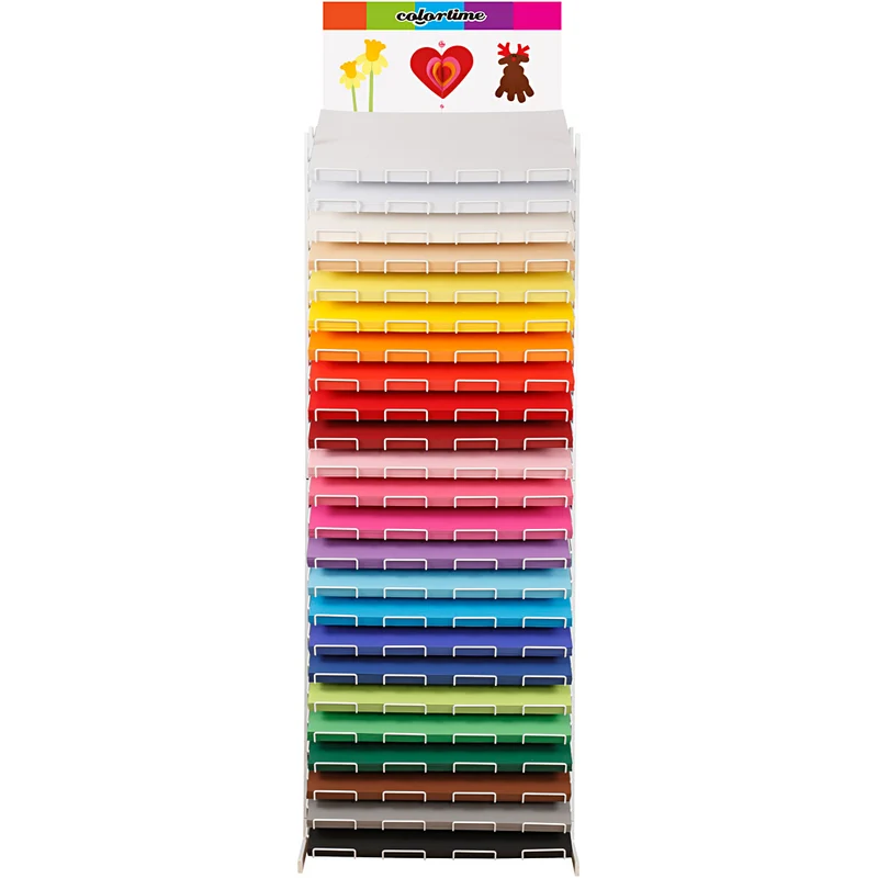 Creativ kartong, A2, ark 420x594 cm, 180 g, mixade färger, 23x100 ark/ 1 förp. [HOB-21418]