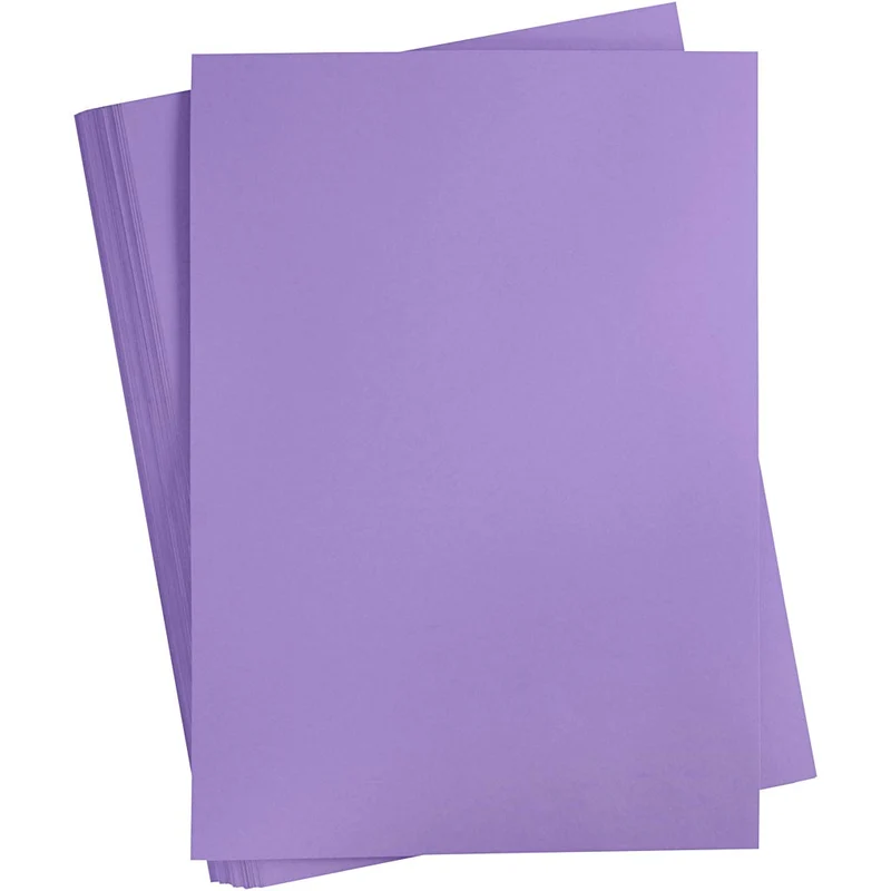 Färgad Kartong, A2, ark 420x594 mm, 180 g, lila, 100 ark/ 1 förp. [HOB-21317]