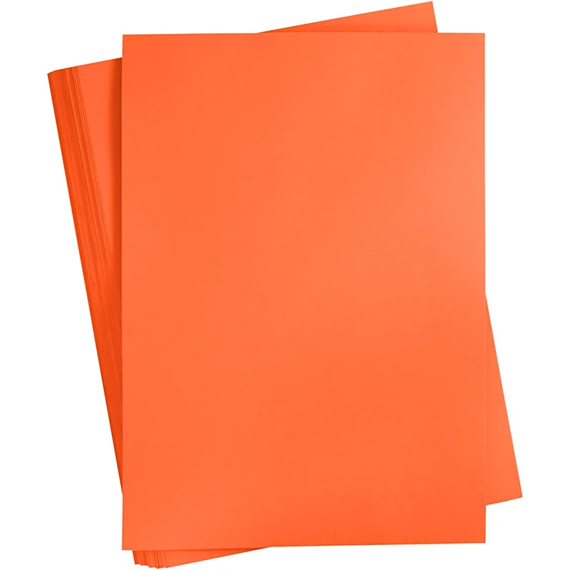 Färgad Kartong, A2, ark 420x594 mm, 180 g, orange, 100 ark/ 1 förp. [HOB-21313]