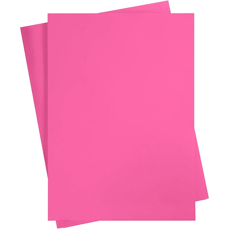 Färgad Kartong, A2, 420x594 mm, 180 g, rosa, 100ark/ 1 förp. [HOB-213046]