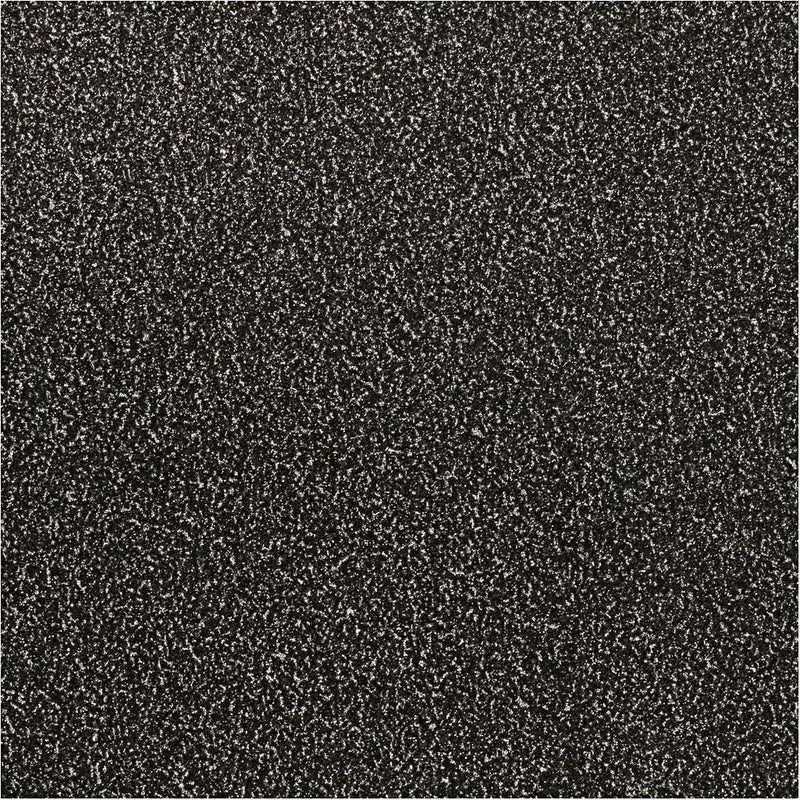 Glitterfilm, B: 35 cm, tjocklek 110 my, svart, 2 m/ 1 rl. [HOB-21056]