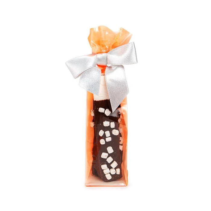 Blockbottenpåsar Neon Orange 5,1x5,1x21 cm med pappersinsats (100 St) [FGPB11NO]