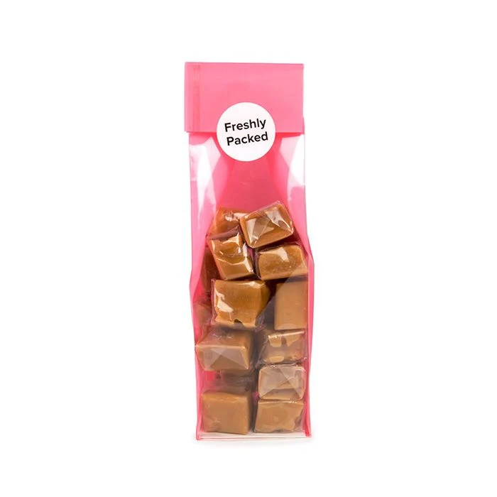 Blockbottenpåsar Neon Rosa 5,1x5,1x21 cm med pappersinsats (100 St) [FGPB11NK]