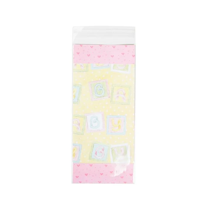 Plastpåsar 10,3x22,9 cm Transparent med Tejpremsa (100 St) [B49XS]