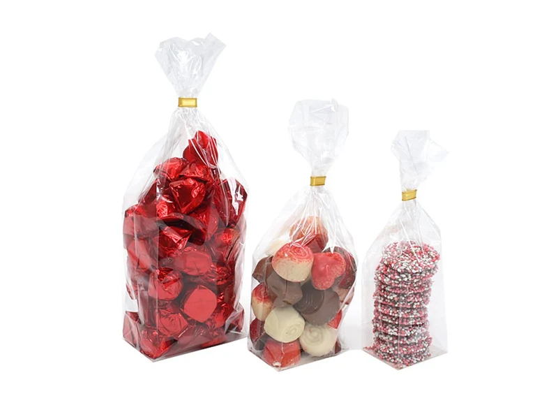 Blockbottenpåsar 8+5x25cm OPP 40 my+silverkartong (50 st) [DV-D299952]