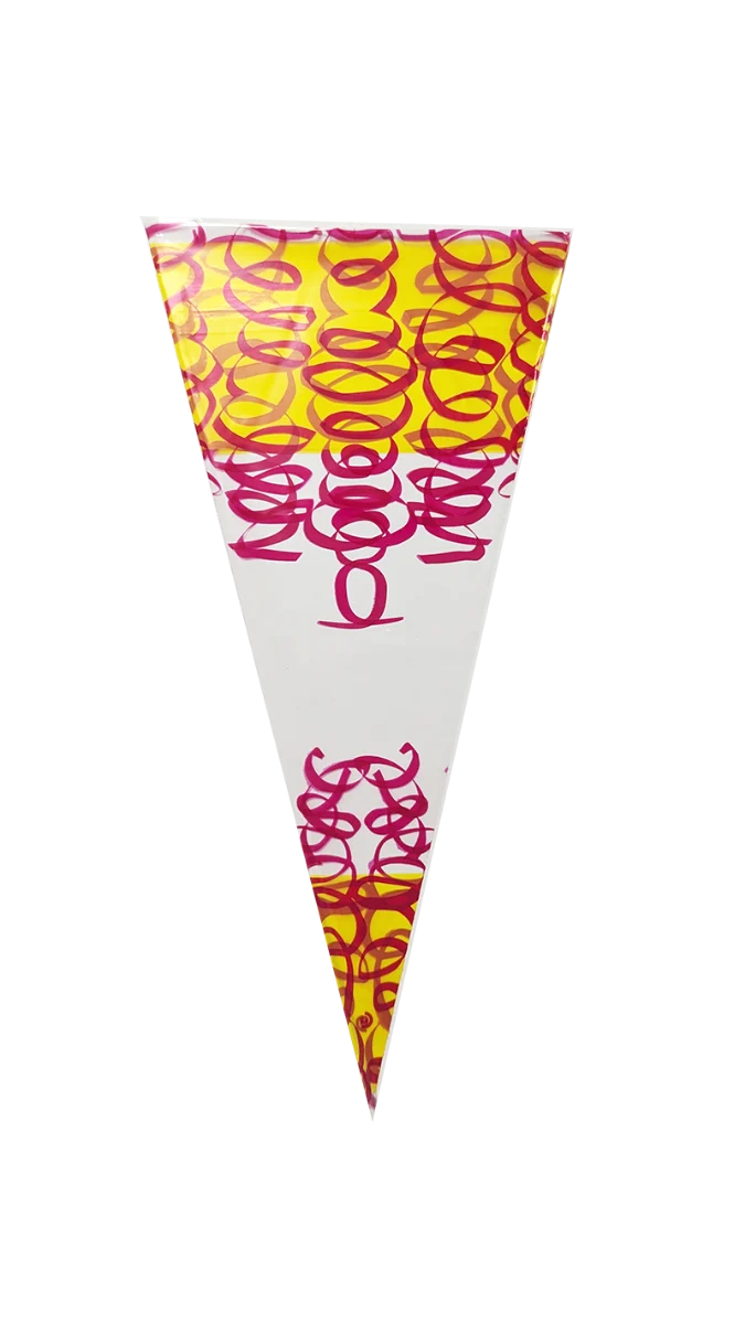 Kottassar 25x46cm 1 pund gul/röd (250 st) [DV-3266]