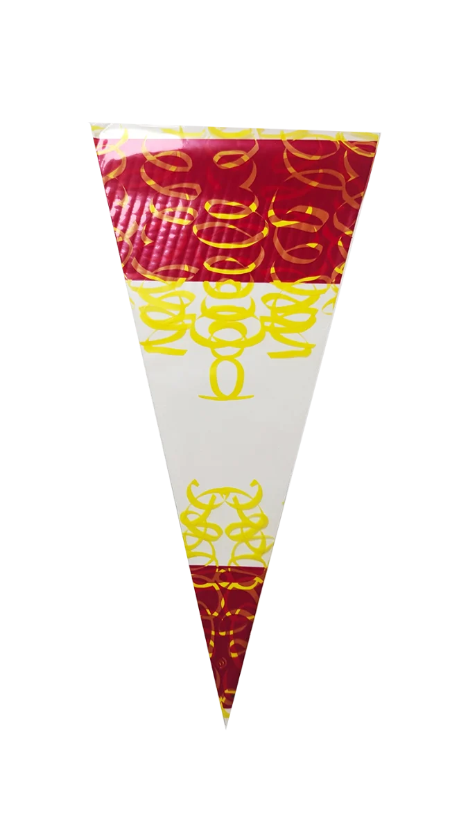 Kottassar 18x37cm 0,5 pund röd/gul (250 st) [DV-3261]
