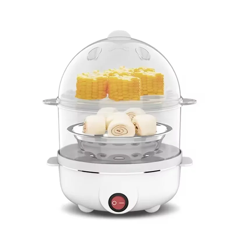 ATMDOG 350W Double Layer Electric Egg Boiler & Steamer – 7+ Eggs, 220V