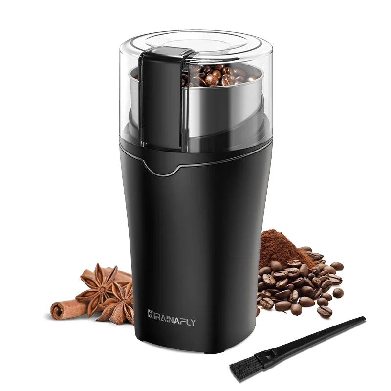 KIRAINAFLY 300W Professional Coffee & Spice Grinder – Removable Stainless Steel Cup