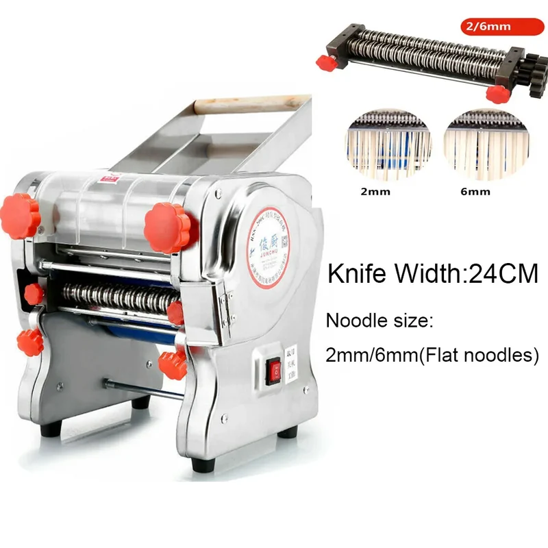 550W Electric Pasta & Noodle Maker Machine – Stainless Steel Dual Knife
