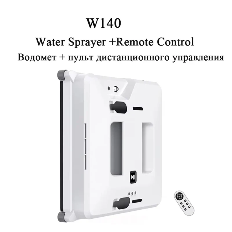 Window Washer Robot W140 – Dual Water Spray, Remote Control, Anti-Fall, EU/UK/US Plug