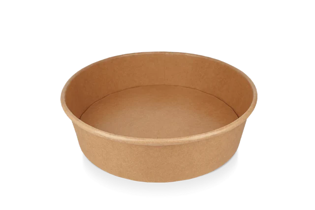 sallad Poke Skål 900ml 30oz Ø18,4x5cm kraft (300 st) [TK-9987587]
