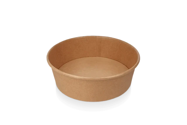 sallad Poke Skål 500ml 20oz Ø14,8x4,6cm kraft (300 st) [TK-9987582]