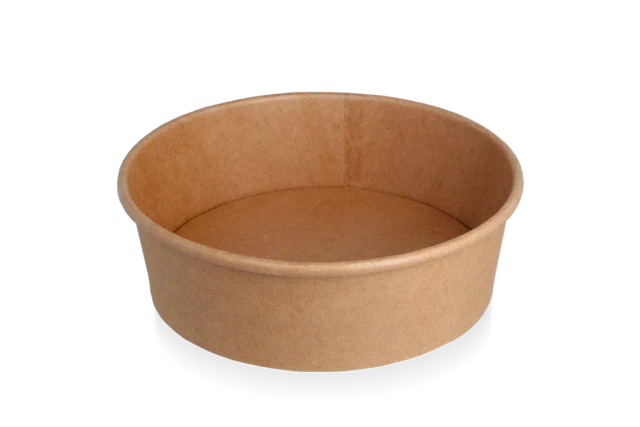 sallad Poke Skål 1100ml 38oz Ø18,4x6 cm kraft (300 st) [TK-9987769]