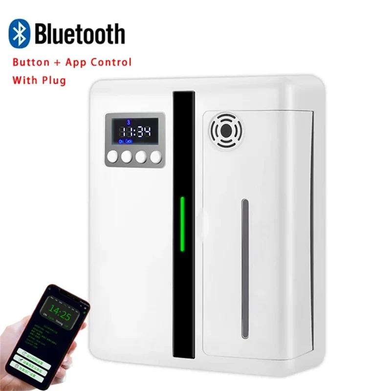 Bluetooth Room Fragrance Diffuser 300m³ – Electric Essential Oil Air Freshener for Home