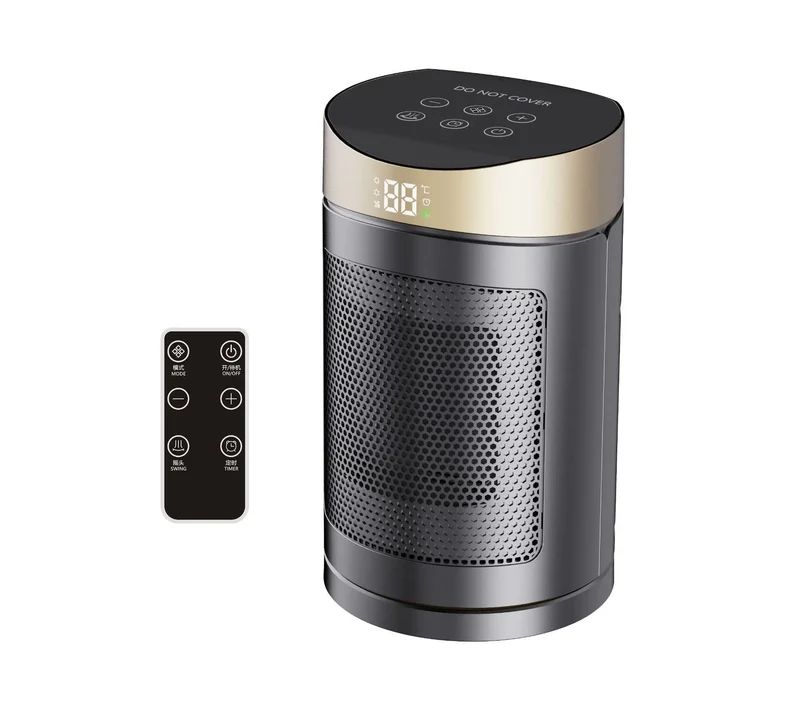 Electric Space Heater 1500W – Energy Saving Hot Air Heater with Remote Control & Timer