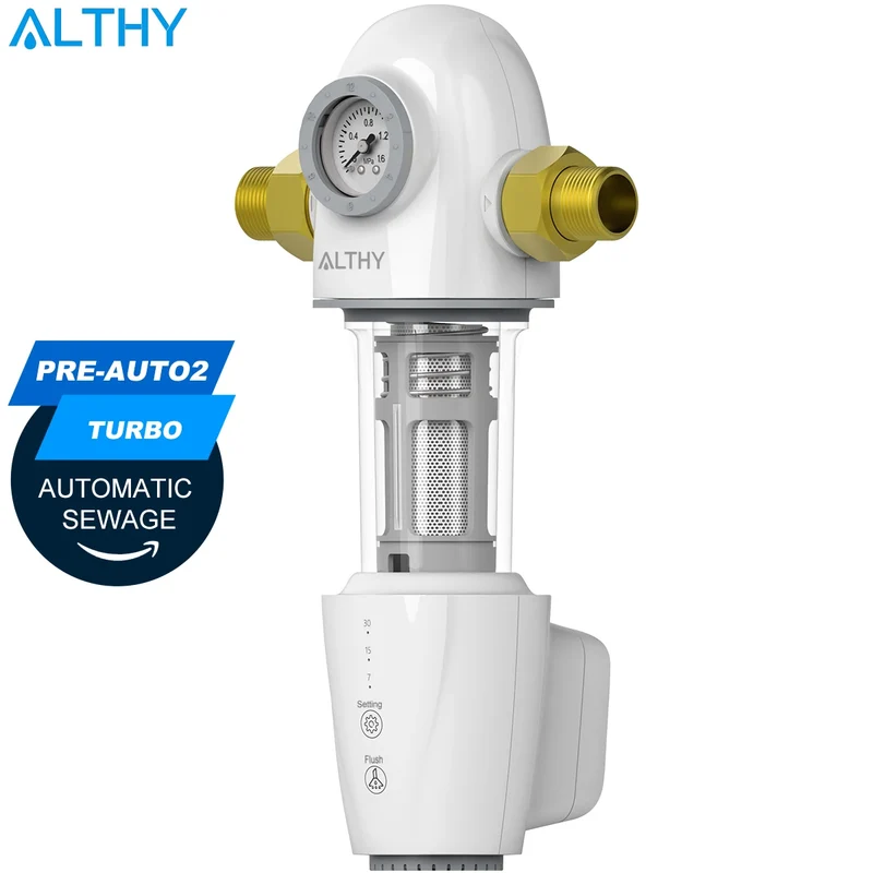 ALTHY PRE-AUTO2 Whole House Backwash Prefilter – Auto Self-Cleaning Sediment Filter