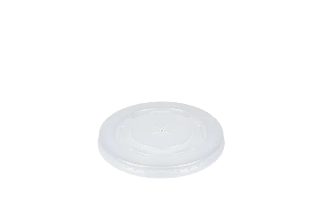 Lock av plast Milkshake-bägare platt med kors Ø9 cm (1.000 st) [TK-9987536]