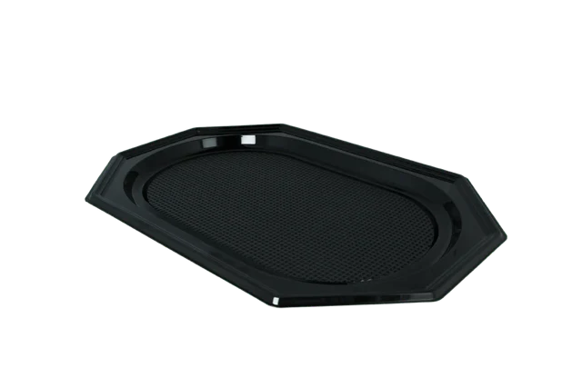 Cateringbrickor PET Oktagon 45cm Svart (100 st) [TK-9988278]