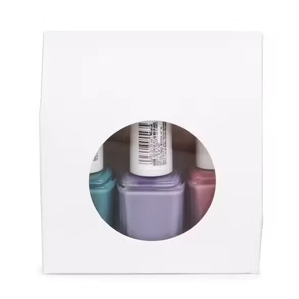 Papperslådor vita med runt fönster 8,9x3,8x10,2 cm (25 St) [FS339]