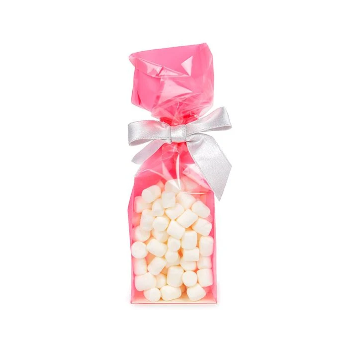 Blockbottenpåsar Neon Rosa 7x5,1x25,4 cm med pappersinsats (100 St) [FGPB17NK]