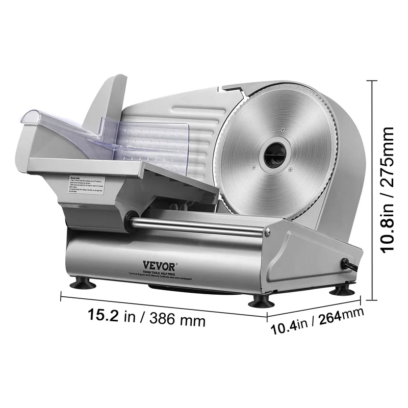 SucceBuy Electric Meat Slicer | 200W | 19cm Blade | Adjustable Thickness | EU 220V