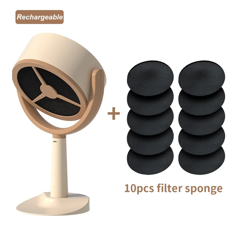 Portable Desktop Range Hood | USB 5V | Adjustable Angle | Indoor Hot Pot & BBQ | 10 Filter Sponges