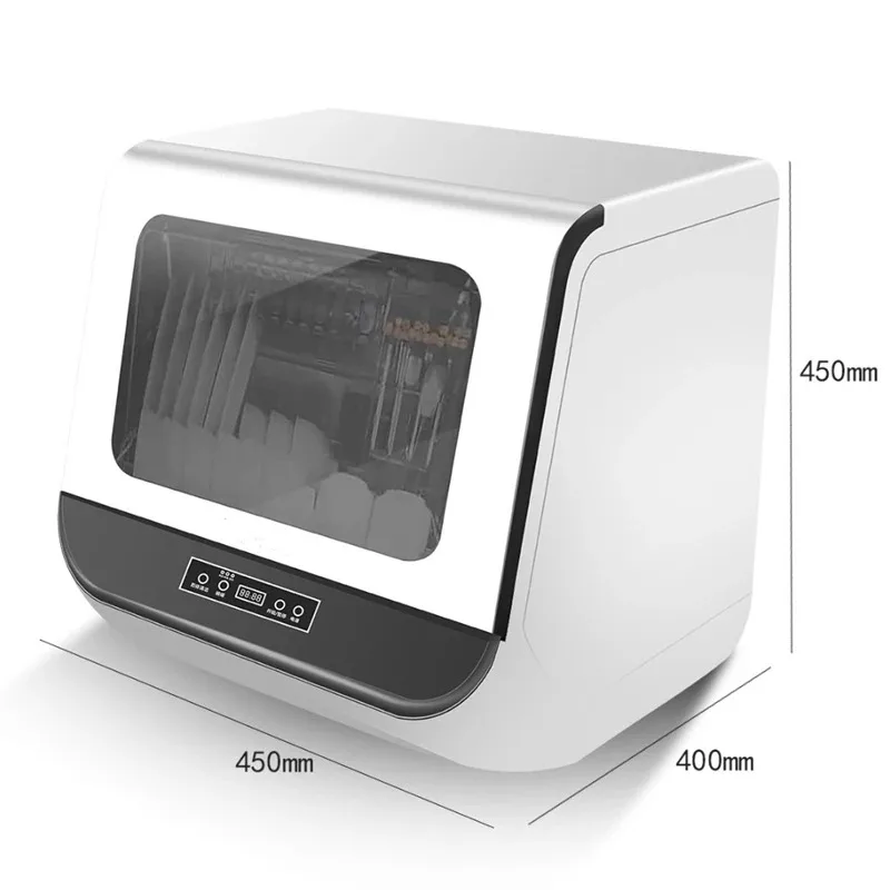 Countertop Dishwasher | 5 Programs | 6-Place Settings | EU Plug | 220V