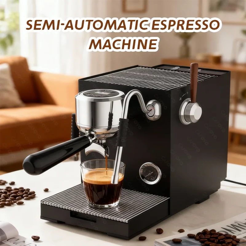CAFOVO E120 Semi-Automatic Espresso Machine | 20 Bar | Steam Wand | EU 220V