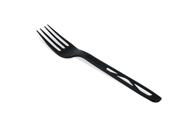 Återanvändbar Svart gaffel 17 cm CPLA (1.000 st) [TK-9988004]