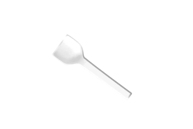 Återanvändbar glasskopa i Vit CPLA 10 cm (2.000 st) [TK-9988198]