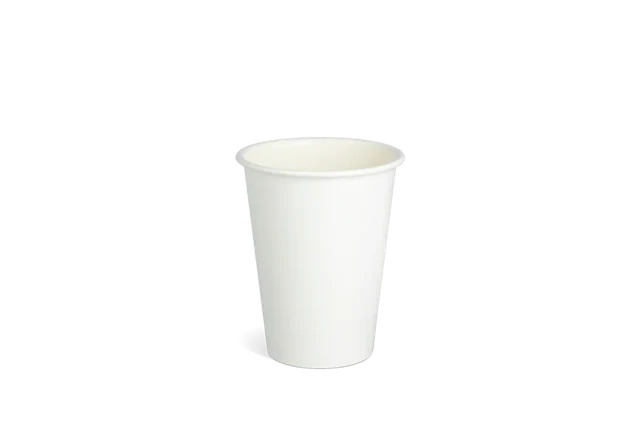 Återanvändbar kaffekopp 180cc 7.5oz Ø6,4cm Vit (400 st) [TK-9988342]