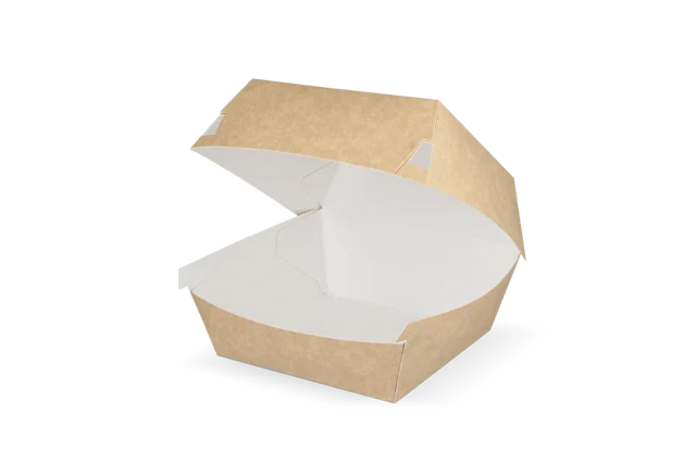 hamburgerlåda 10,5x8,5x10,5 cm kraft/Vit (400 st) [TK-9988135]
