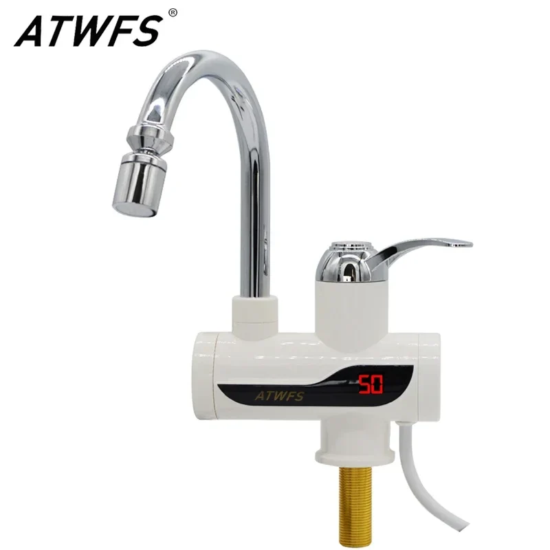 ATWFS Instant Hot Water Faucet | 3000W Tankless | Temperature Display | 220V EU
