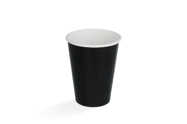 Milkshake-bägare kartong liten 360ml Ø9 cm 12oz Svart FSC®Mix (500 st) [TK-9987081]