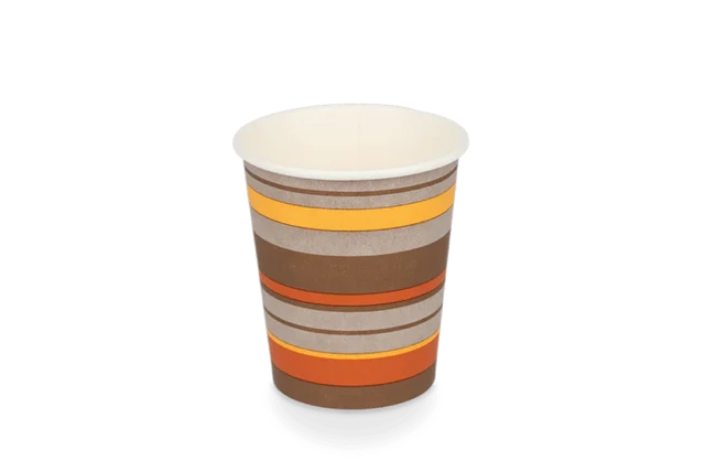 kaffekopp kartong 230cc 8oz Ø8 cm randig (1.000 st) [TK-9987930]