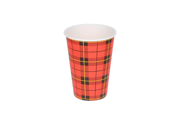 kaffekopp 180cc 7.5oz Ø7 cm Tartan scotty (2.500 st) [TK-9987555]