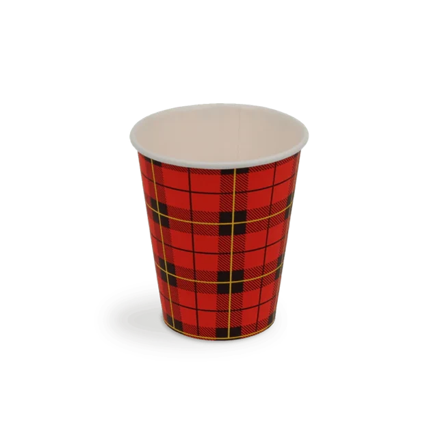 kaffekopp 150cc 6oz Ø7 cm Tartan (2.500 st) [TK-9987646]