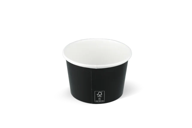 glassbägare Kartong 240ml Ø9 cm 8oz FSC®Mix Svart (1.000 st) [TK-9987423]