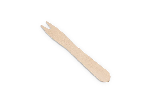 trä Snack gaffel 8,5 cm (1.000 st) [TK-9987455]