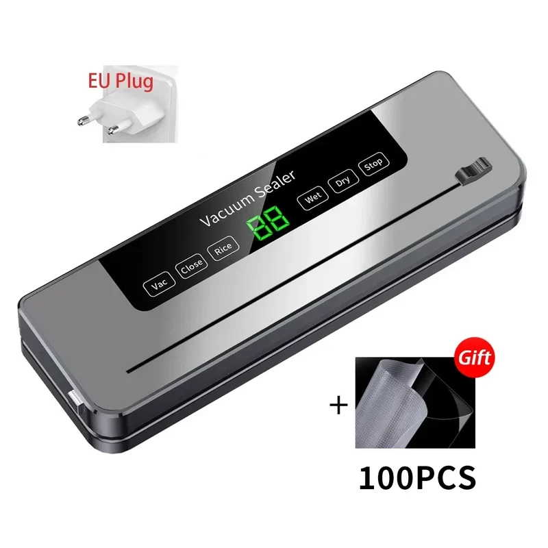 Food Vacuum Sealer Machine | Dry & Wet | UV Sterilization | Built-in Cutter | Kitchen Food Storage