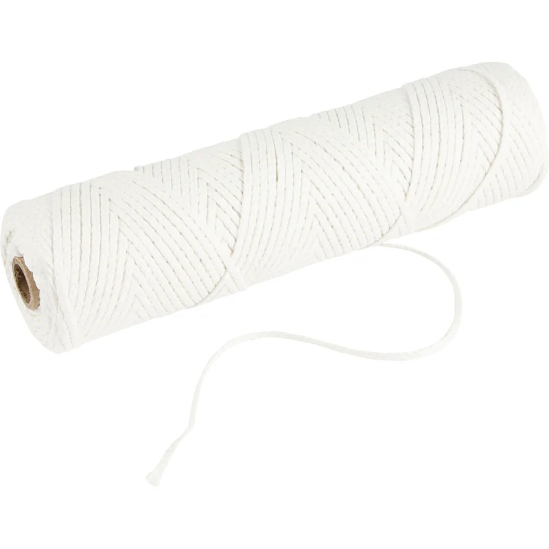 Veke, Lämplig för ljus stöpta i dopp (dia. 15–22 mm) och ljus stöpta i form (40–60 mm) , 100 g, 50 m/ 1 rl. [HOB-73318]