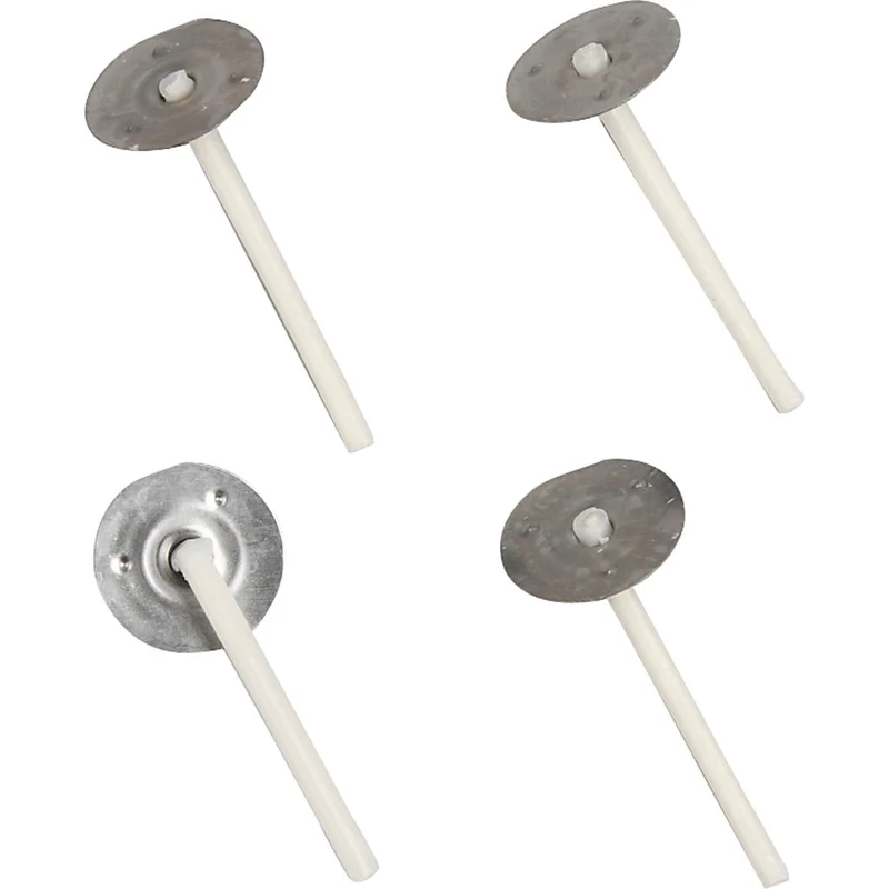 Vekar för ljus i behållare, Lämplig för behållare med en diameter på 20–65 mm, L: 3,5 cm, tjocklek 2 mm, 100 st./ 1 förp. [HOB-73314]