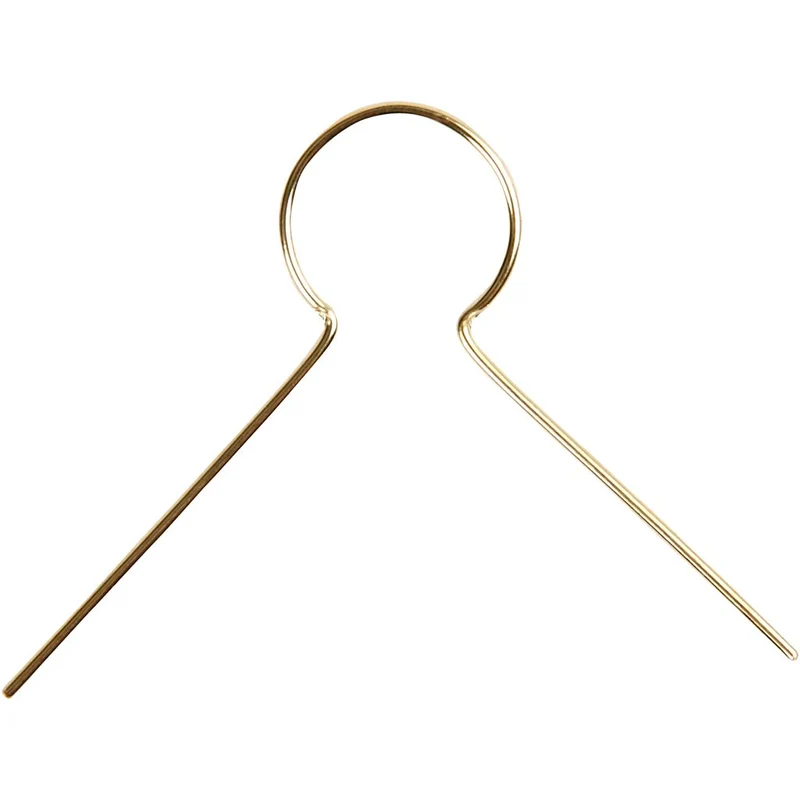 Upphängningskrokar, L: 22 mm, Hålstl. 8 mm, förgylld, 50 st./ 1 förp. [HOB-603650]