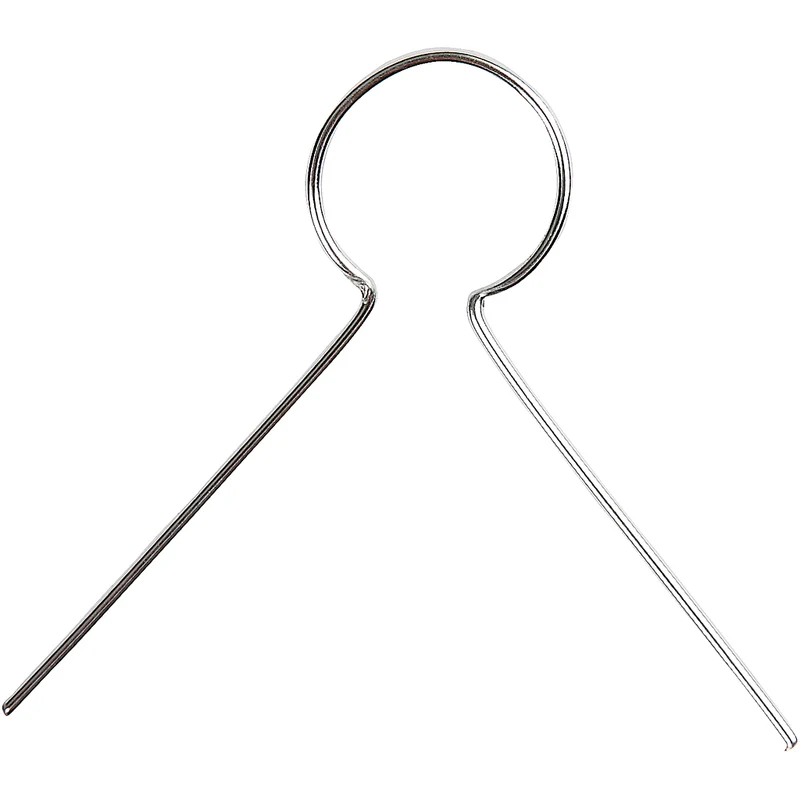 Upphängningskrokar, L: 22 mm, Hålstl. 8 mm, försilvrad, 50 st./ 1 förp. [HOB-603630]