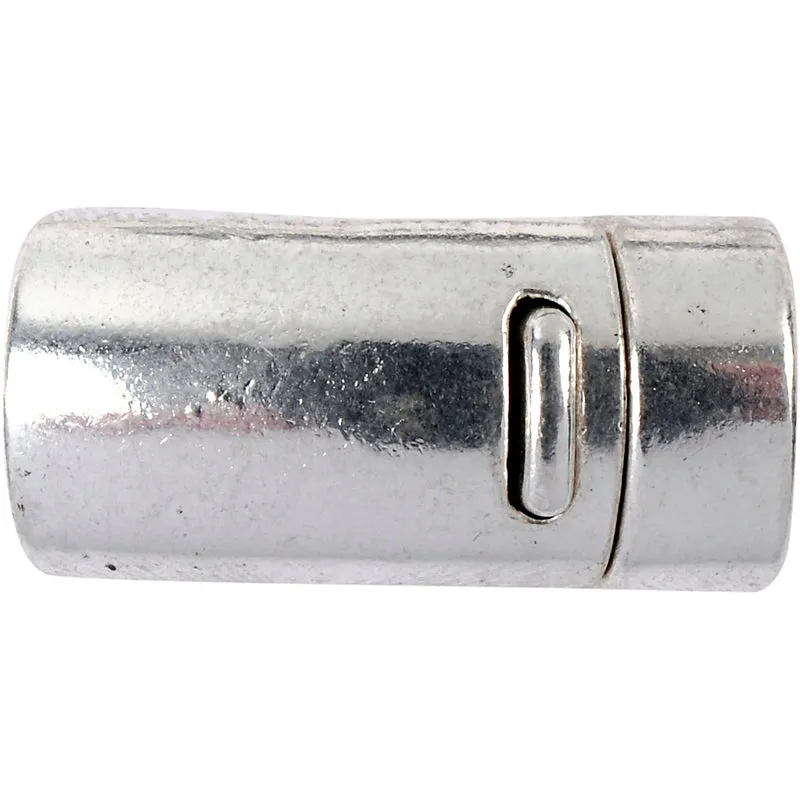 Magnetlås, Dia. 26 mm, Hålstl. 10 mm, antiksilver, 1 st. [HOB-60146]