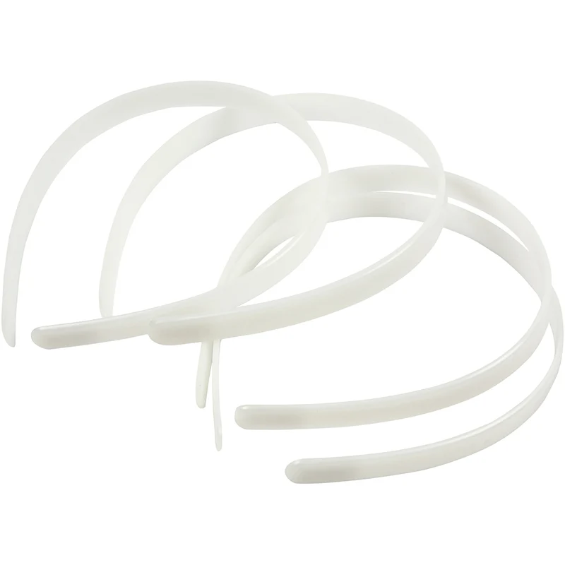 Diadem, B: 13 mm, vit, 5 st./ 1 förp. [HOB-601031]