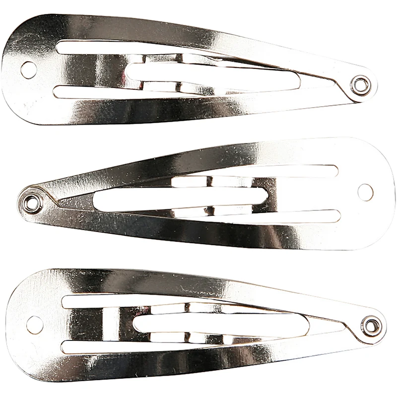 Hårspännen, L: 45 mm, B: 14 mm, försilvrad, 10 st./ 1 förp. [HOB-600991]