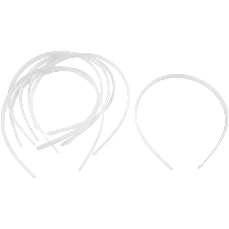 Diadem, B: 8 mm, vit, 20 st./ 1 förp. [HOB-60080]