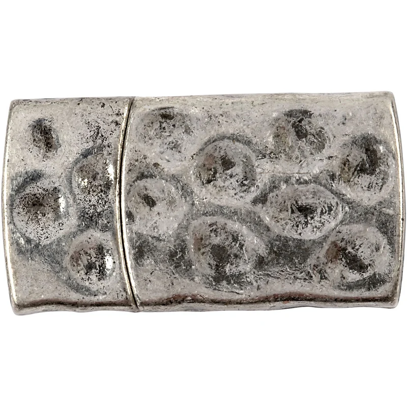 Magnetlås, stl. 7x29 mm, Hålstl. 3x10 mm, antiksilver, 1 st. [HOB-600010]